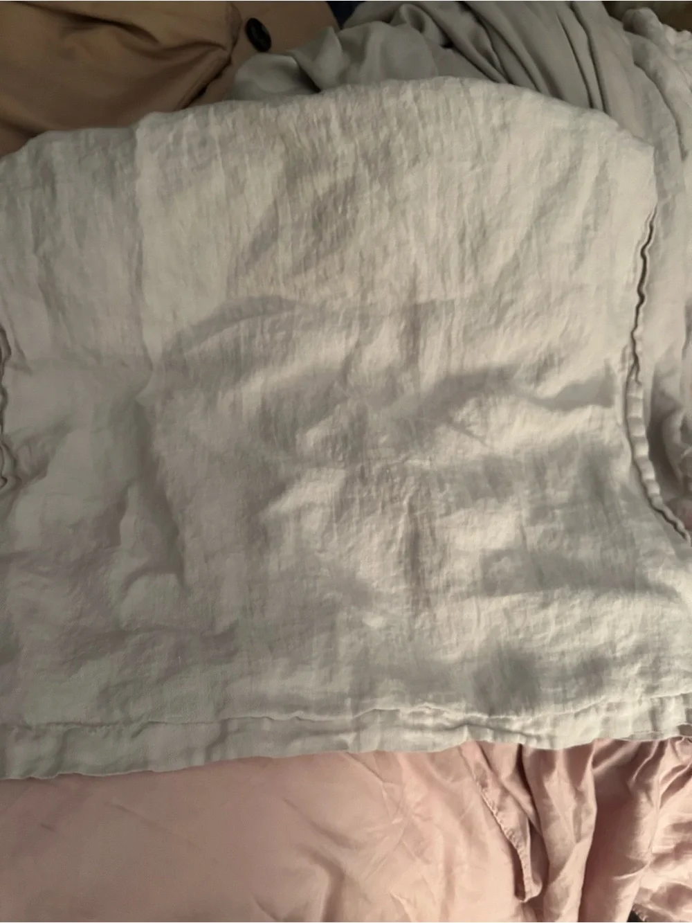 Parachute Linen pillow shams set of 2 in Pale Gray